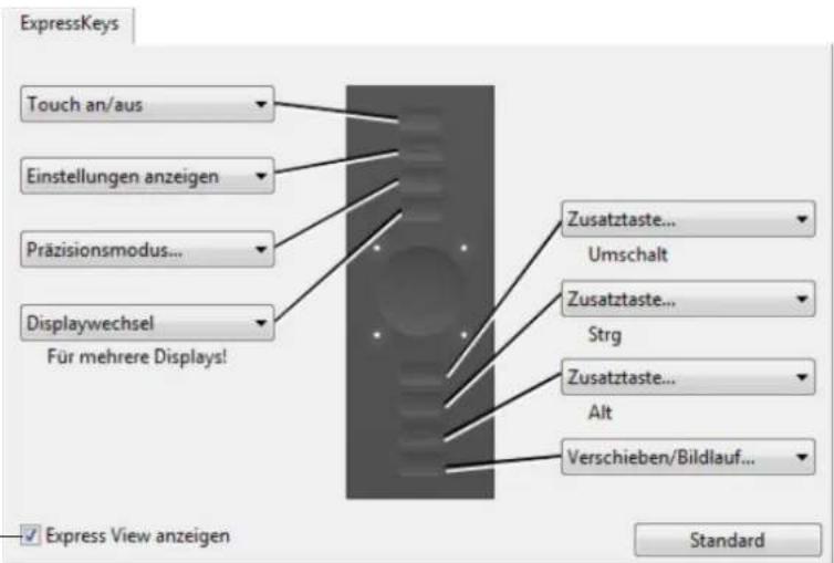 WACOM PTH450 - ANPASSEN DER EXPRESSKEYS - 1