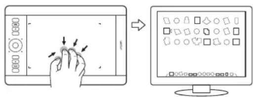 WACOM PTH450 - VIERFINGERBEWEGUNGEN - 1
