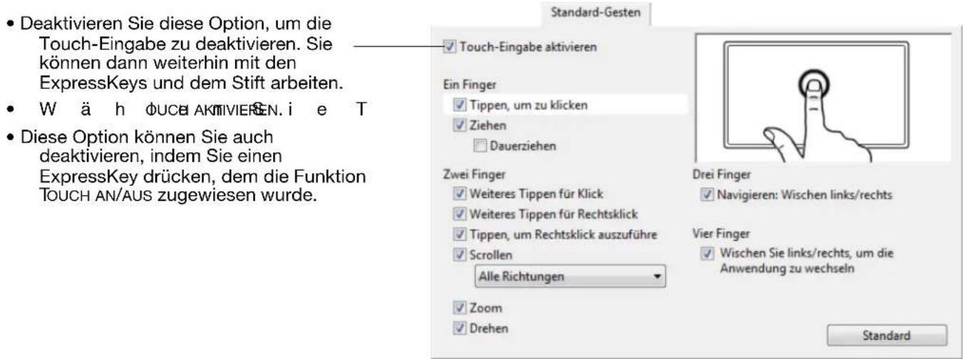 WACOM PTH450 - DEAKTIVIEREN DER TOUCH-FUNKTION - 2