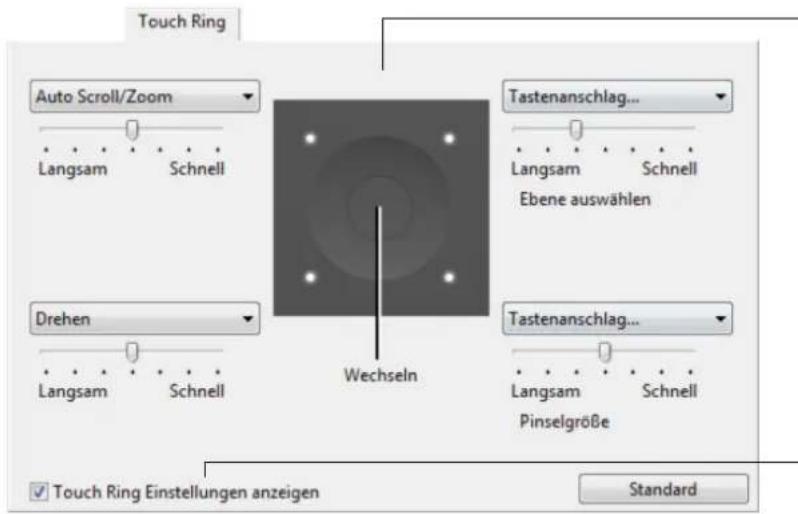 WACOM PTH450 - ANPASSEN DES TOUCH RINGS - 1