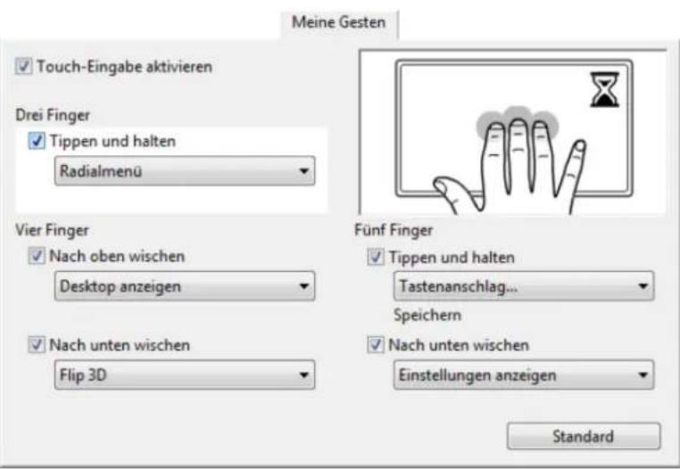 WACOM PTH450 - AUSWÄHLEN BENUTZERDEFINIERTER TOUCH-FUNKTIONEN - 2