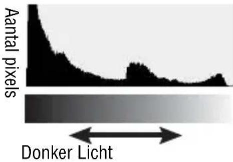 Aantal pixels Donker Licht