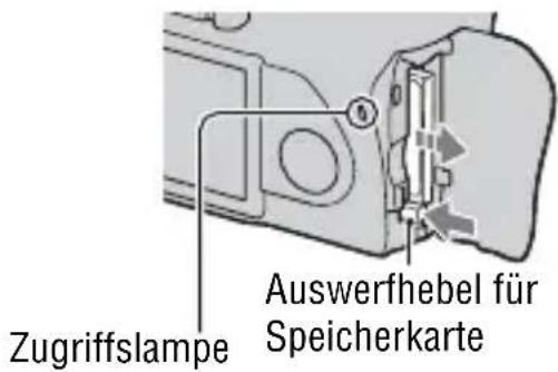 Zugriffslampe Auswerfhebel für Speicherkarte