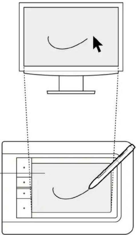 WACOM CTH-461 - Aktive Fläche des Tabletts - 1