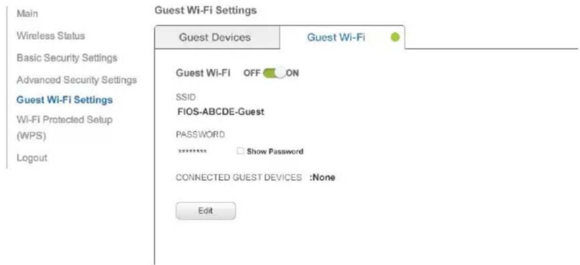Verizon FiOS Quantum Gateway FiOS-G1100 - 3.7a/ GUEST WI-FI - 2