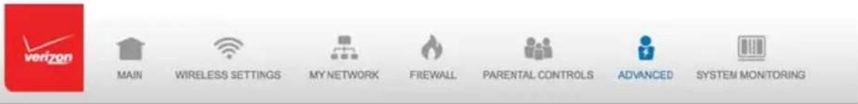 Verizon FiOS Quantum Gateway FiOS-G1100 - CONFIGURATION SETTINGS - 1