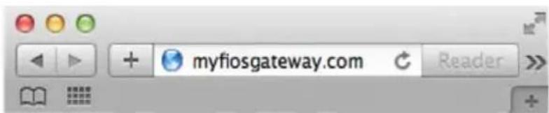 Verizon FiOS Quantum Gateway FiOS-G1100 - 2.0c/STEP 3 - CONFIGURE YOUR GATEWAY: - 1