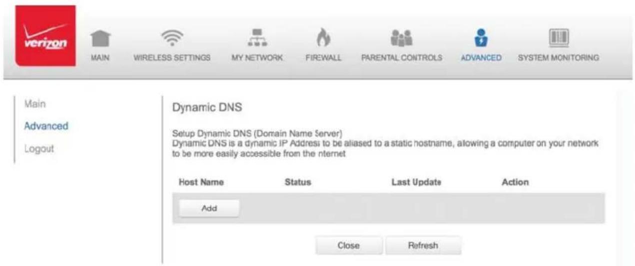Verizon FiOS Quantum Gateway FiOS-G1100 - 8.2a/ DYNAMIC DNS - 1