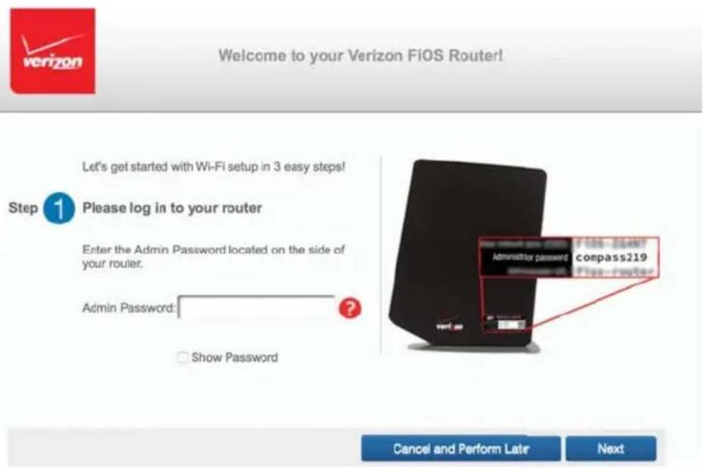 Verizon FiOS Quantum Gateway FiOS-G1100 - 2.0c/STEP 3 - CONFIGURE YOUR GATEWAY: - 2