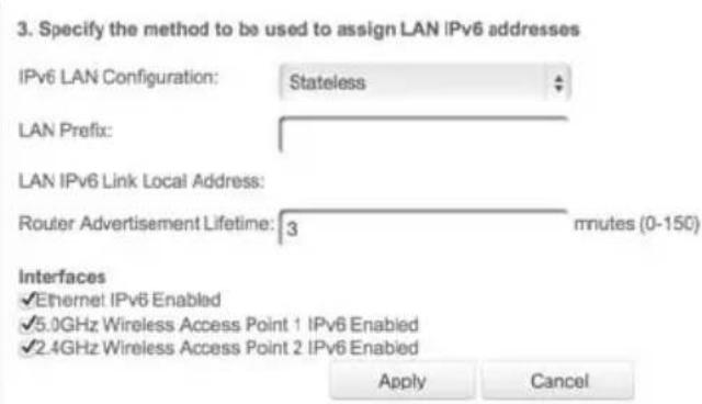Verizon FiOS Quantum Gateway FiOS-G1100 - DHCPv6 WAN WITH LAN IPv6 STATELESS SETTINGS: - 1