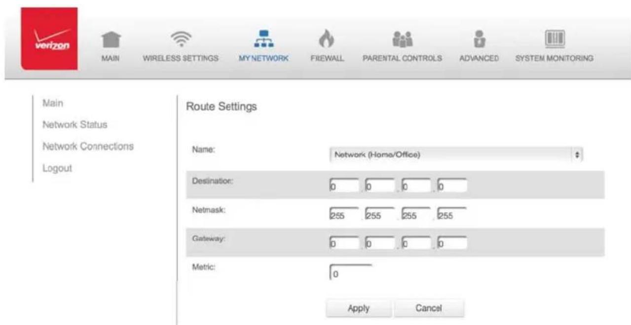 Verizon FiOS Quantum Gateway FiOS-G1100 - NETWORK (HOME/OFFICE) CONNECTION - 1
