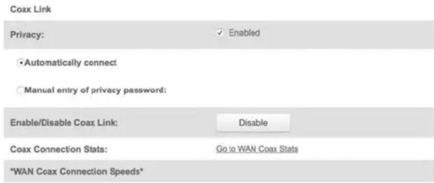 Verizon FiOS Quantum Gateway FiOS-G1100 - COAX LINK - 1