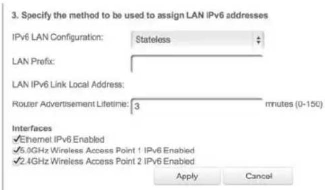 Verizon FiOS Quantum Gateway FiOS-G1100 - LAN IPv6 STATELESS WITH NO WAN SETTINGS: - 1