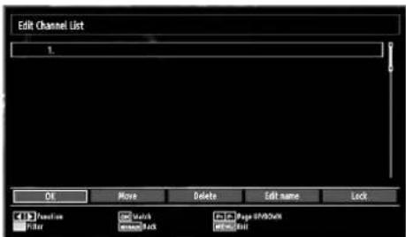 Edit Channel List 1. OK More Delete Edit name/Lock Preview Fillet Stretch Lock Page SWDOCK Edit all