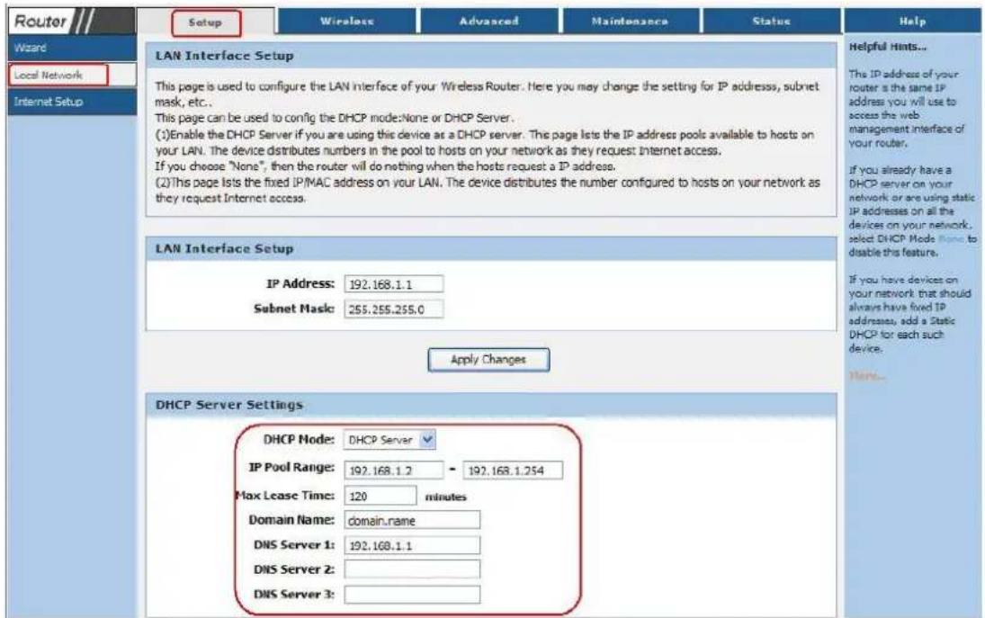 Kasda KW55293 - DHCP Settings - 1