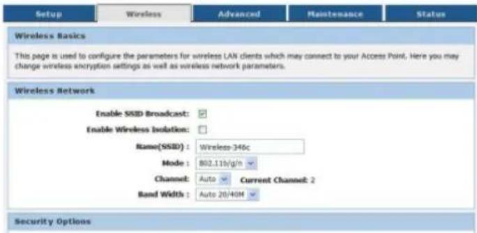 Kasda KW55293 - Basic Wireless Settings - 1