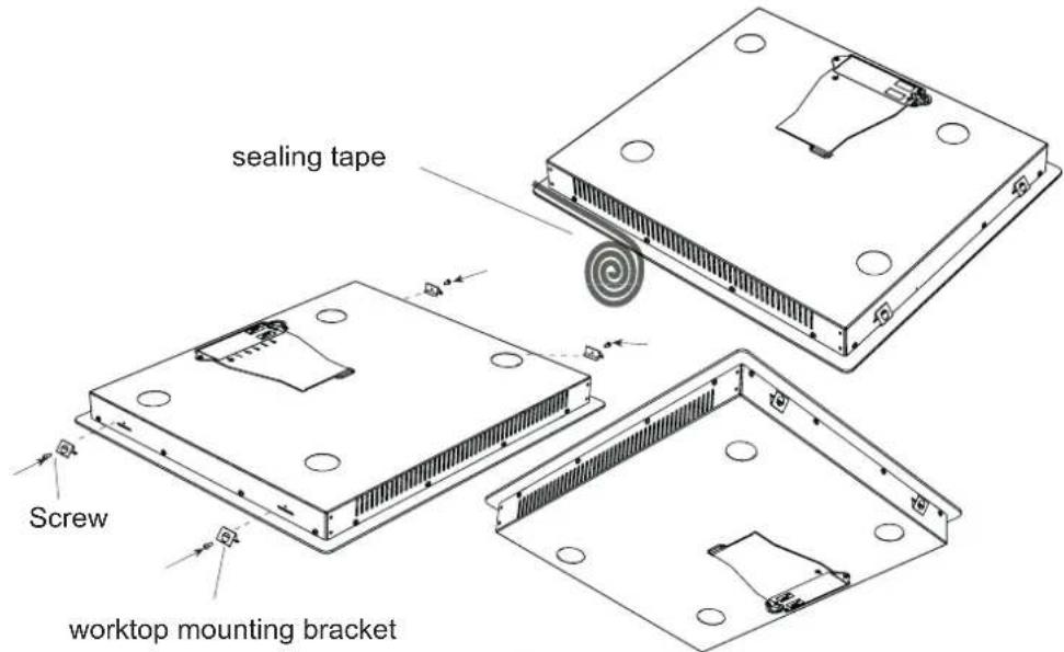 NORDMENDE HCI78 - Fitting the hob into a work surface - 2
