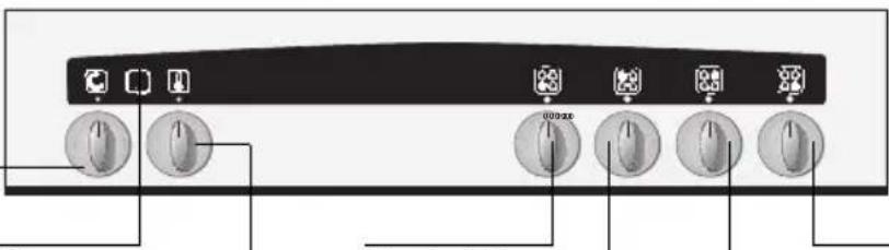 Diagram of a computer control panel with labeled buttons and indicator lights
