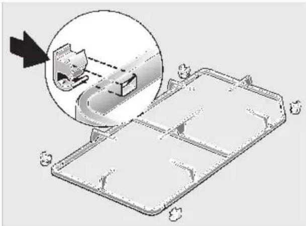 NEFF E3491W2 - Ribbed grate and cooker hob: - 1