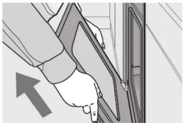 NEFF E3491W2 - Lowering the heating element: - 2