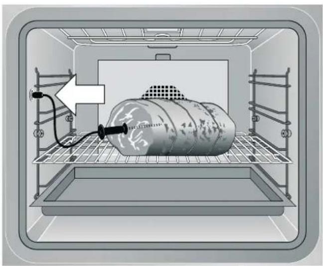 GAGGENAU BOP251110 - Kerntemperaturfühler ins Gargut einstecken - 1