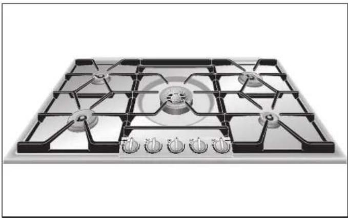 GAGGENAU KG 291110 F - Die große Edelstahl Gaskochmulde - Leistung und Kochvergnügen in einem. - 1