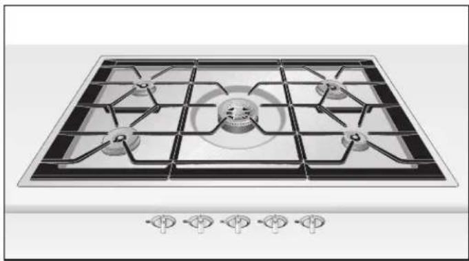 GAGGENAU CG 492 - Die große Edelstahl Gaskochmulde - Leistung und Kochvergnügen in einem. - 1