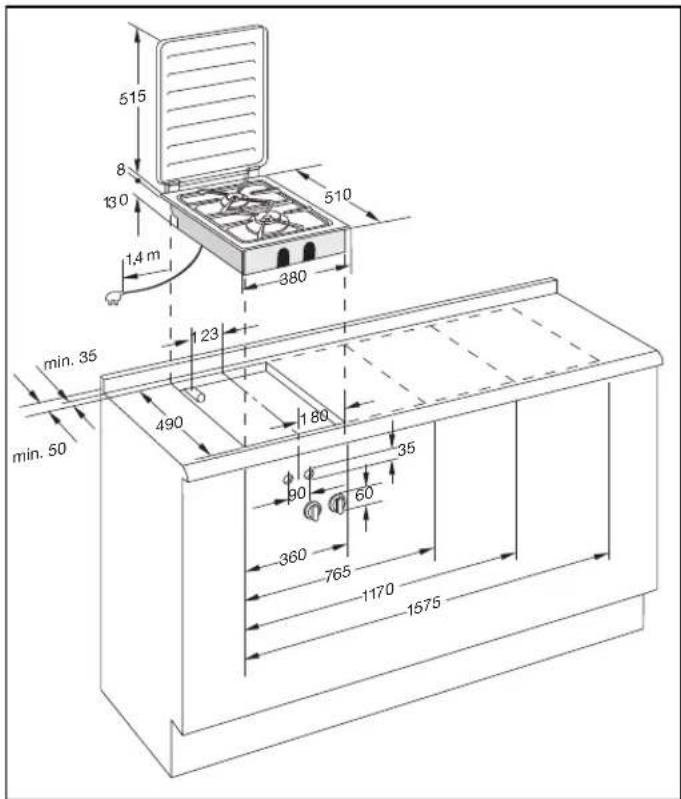GAGGENAU VG 421-210 - Das Netzanschlusskabel darf nur über einen autorisierten Fachmann bezogen und angeschlossen werden. - 1