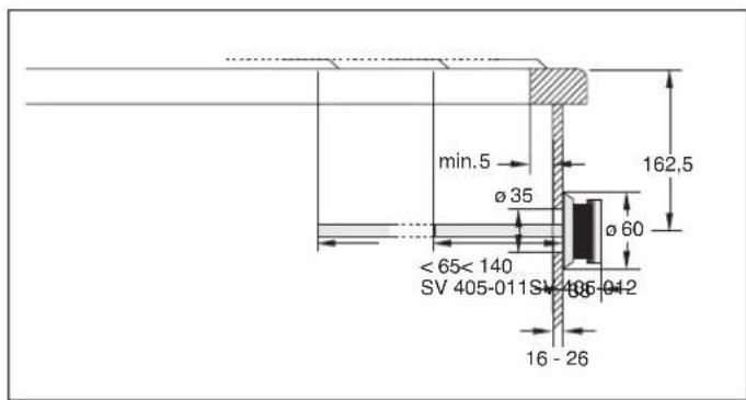 GAGGENAU KG 491 210 - Vorbereiten des Einbaumöbels - 6