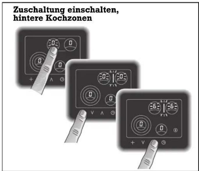 GAGGENAU CK481110 - Zuschaltung der hinteren Kochzonen - 1