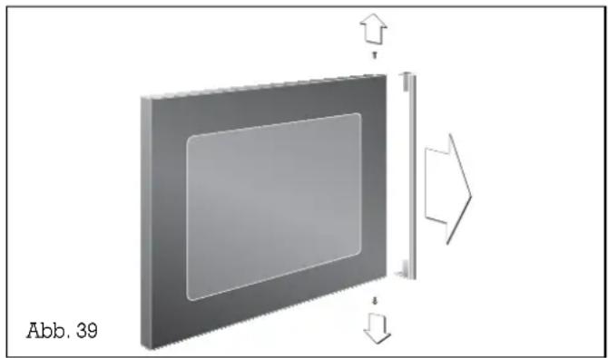 GAGGENAU EE214 - Demontage der Frontscheibe - 1