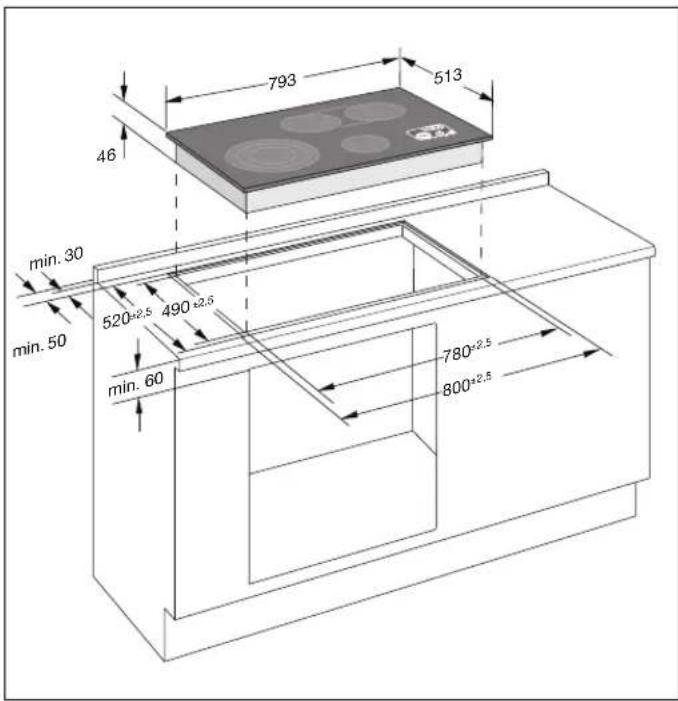 GAGGENAU CK 482-100 - Einbau CK 482 - 1