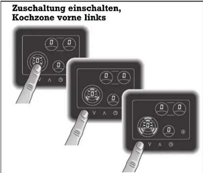 GAGGENAU CK 482-100 - Zuschaltung Kochzone vorne links - 1