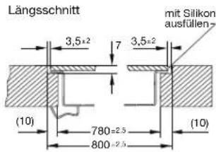 GAGGENAU CK 482-100 - CK 482 ist für den Einbau in Steinarbeitsplatten oder geflieste Arbeitsflächen vorgesehen. - 2