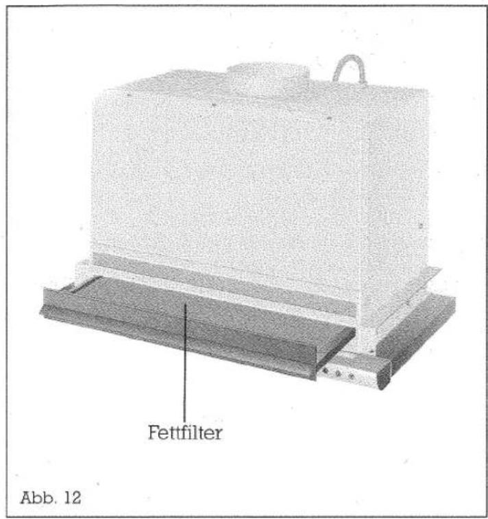 Fettfilter Abb. 12