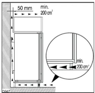 50 mm min. 200 cm² min. 200 cm² D567