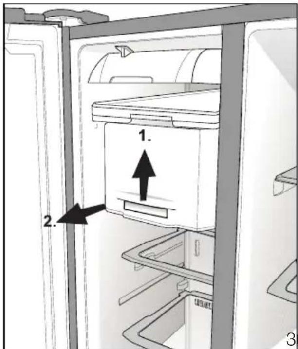 Küppersbusch KE 9600-0-2T - Eisbehälter und Wasserspender - 1