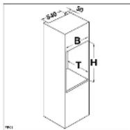 Küppersbusch ITE 128-4 - Nischenmaße - 2