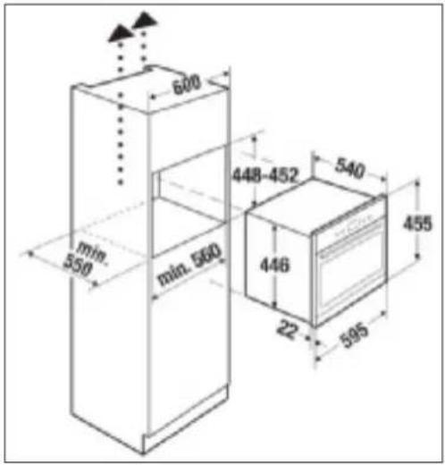 Küppersbusch EEBK 6500.8 - Abmessungen für den Einbau - 2