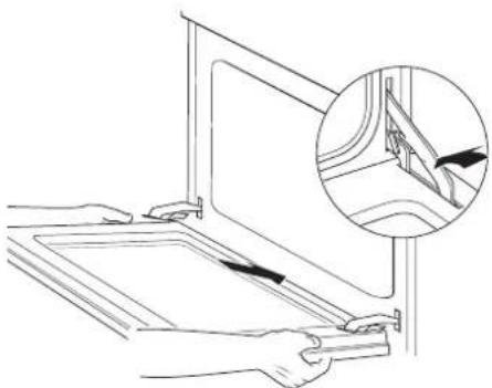 Küppersbusch EEB 9550.0 - Backofentür einsetzen - 1