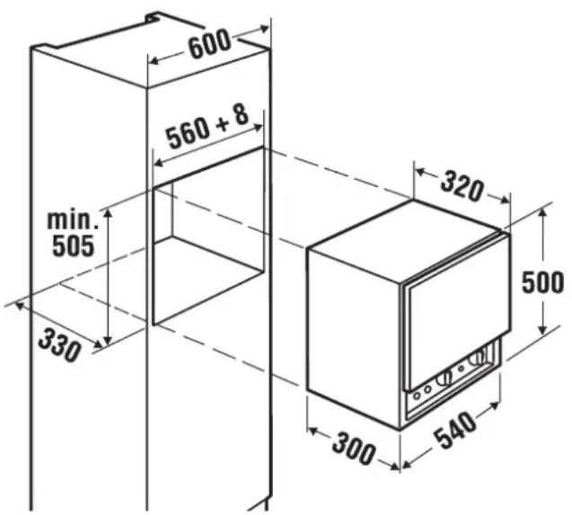 Küppersbusch ITW 632 - Einbaumaße - 1