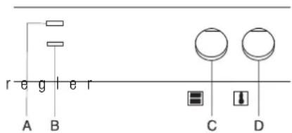 Küppersbusch EEH 6200.1 - Bedienelemente und Anzeigen für den Backofen - 1