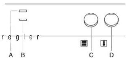 Küppersbusch EEH 6150.0 - Bedienelemente und Anzeigen für den Backofen - 1