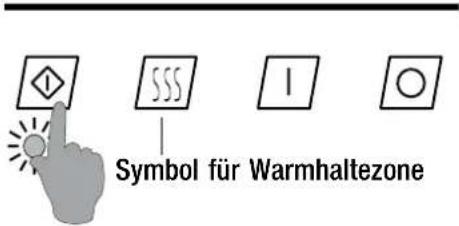 Küppersbusch EKE 606.3 - Die Warmhaltezone funktionsbereit schalten - 1