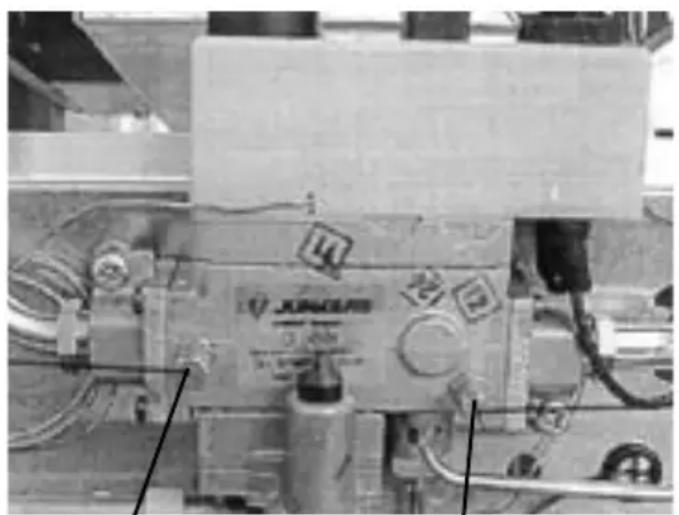 Küppersbusch GB 405.0 W - EINREGULIEREN DES DÜSENDRUCKS UND DER NENNWÄRMEBELASTUNG - 1