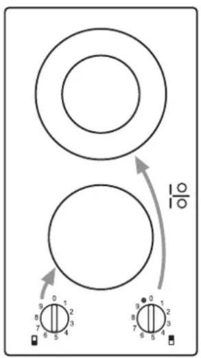 Küppersbusch EKS 3721.0M - Kochstufen ein- und ausschalten - 1