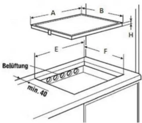 Küppersbusch EKI 8842.1ED - Dichtung Einbau: - 2