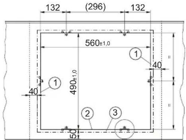 Küppersbusch EKI 817.1F - Arbeitsplattenausschnitt - 3