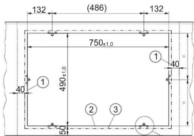 Küppersbusch EKI 817.1F - Arbeitsplattenausschnitt - 2
