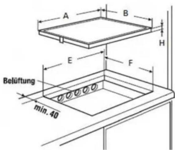 Küppersbusch EKI 3920.1 - Dichtung Einbau: - 2